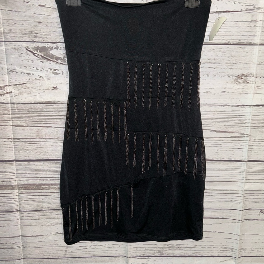 NWT Black Strapless Dress